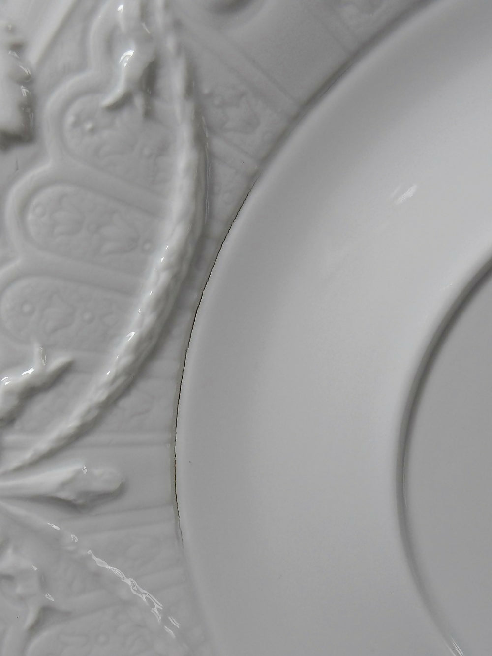 Très grand plat coupe centre de table Lafarge & Co porcelaine Limoges vintage - Ethic Atelier