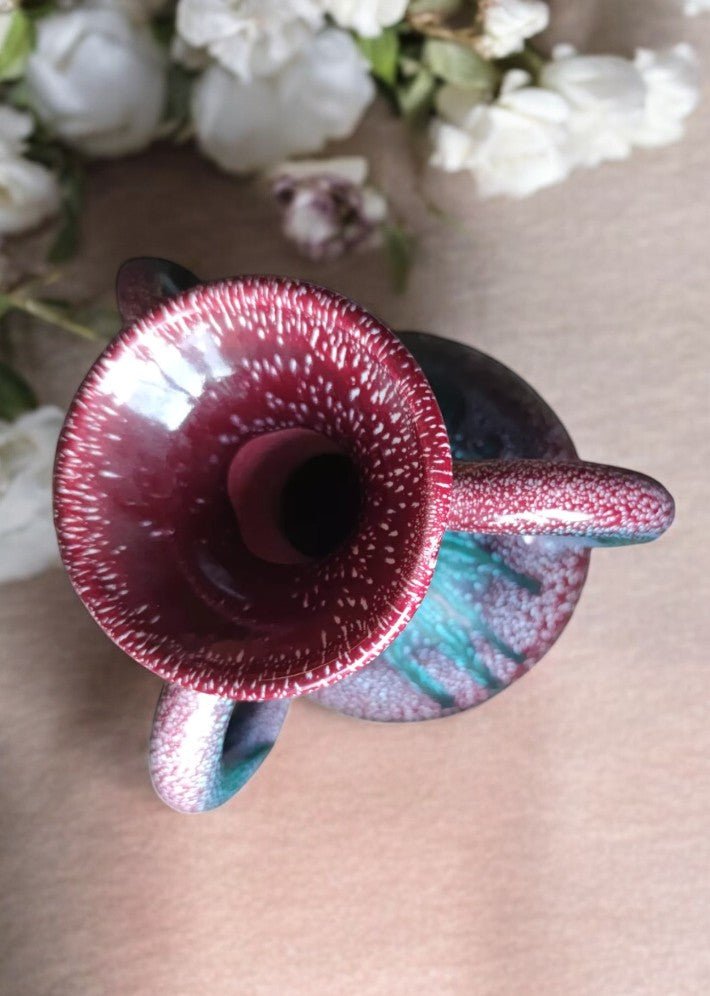 Vase à 3 Anses en Céramique Vintage datant de 1950 - Ethic Atelier