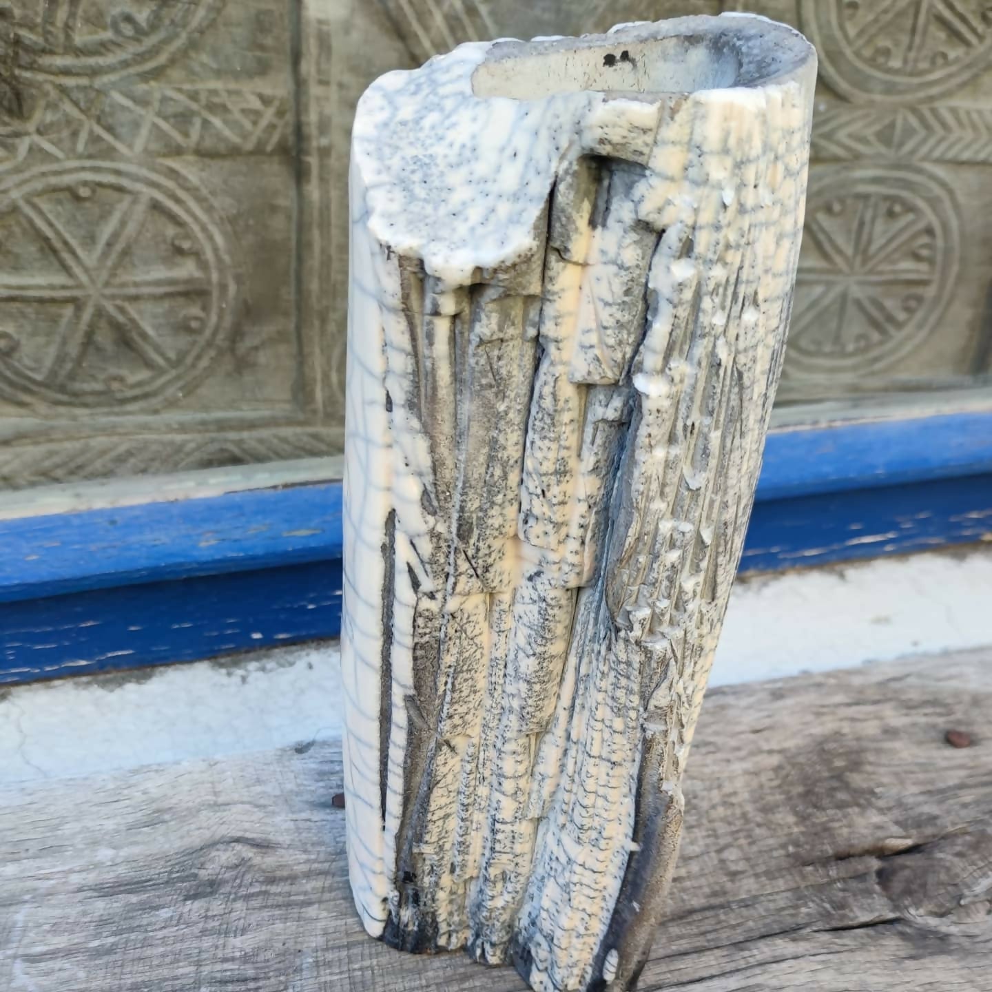 Vase minéral en Raku - 1980 - Ethic Atelier