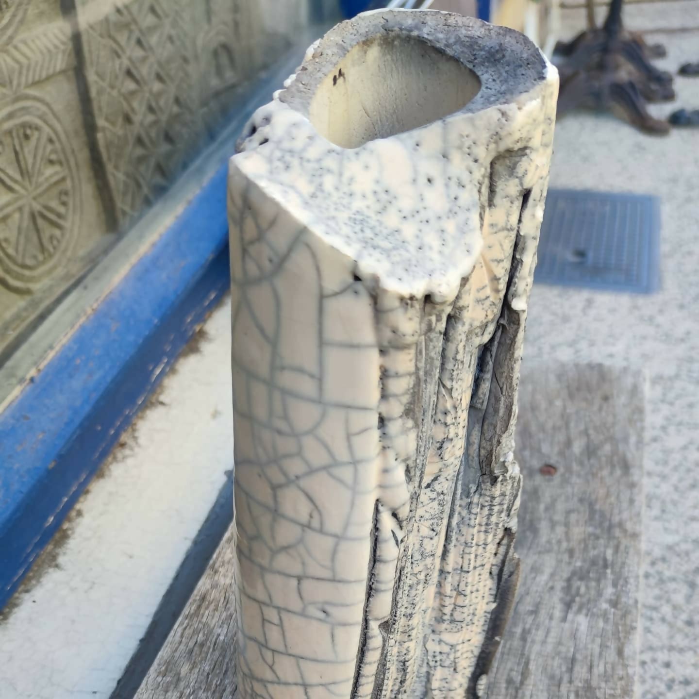 Vase minéral en Raku - 1980 - Ethic Atelier