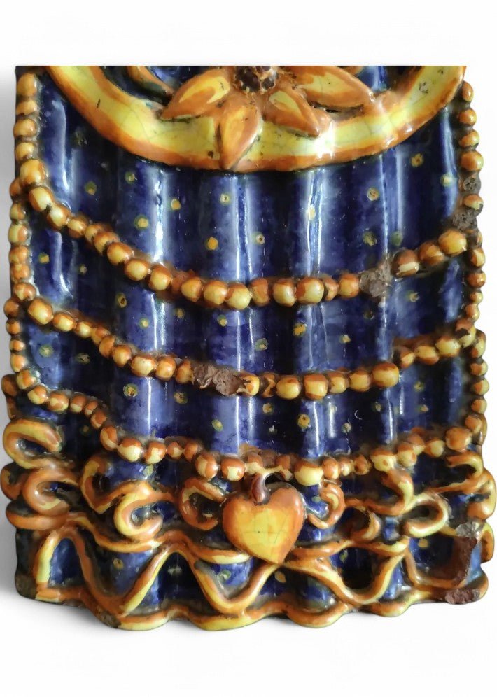 Vierge de procession en faience du XVIII Siècle - Ethic Atelier