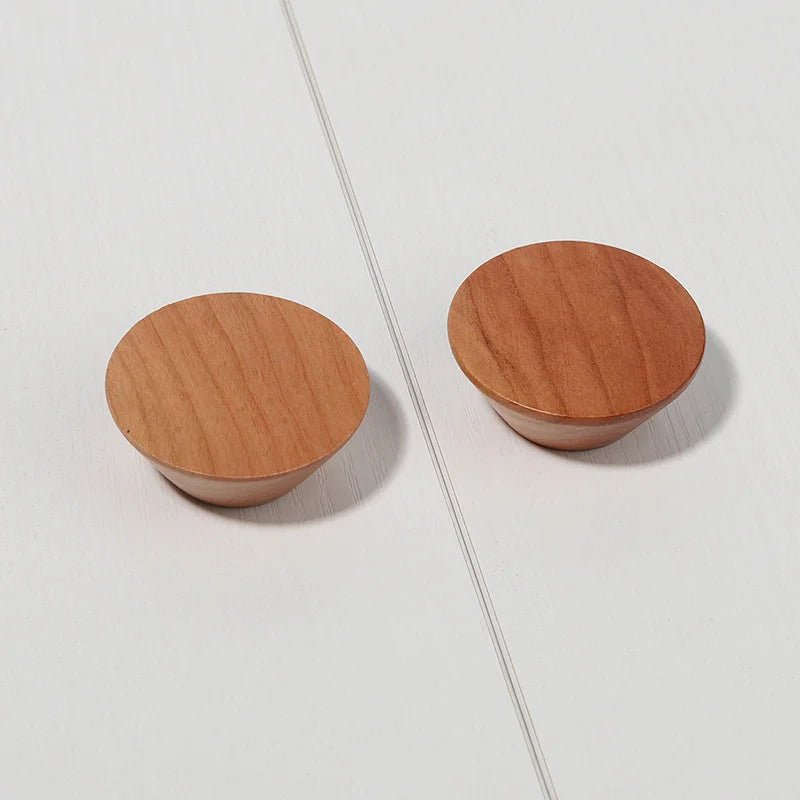 1PCS Poignée et Bouton Rond en Bois Naturel WOODY– Pour DIY Armoires, Tiroirs et Placards - Ethic Atelier