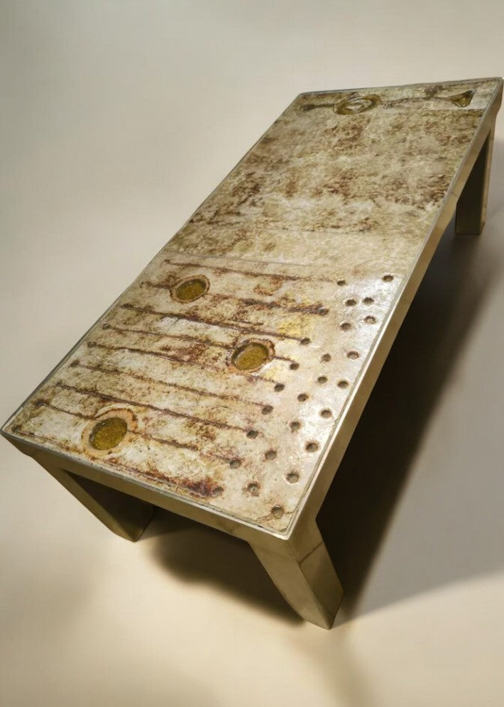 Table Basse en Céramique par Jean et Robert Cloutier – Vers 1960