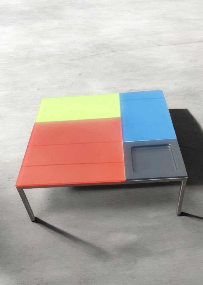 Table basse hommage à MONDRIAN par CIACCI