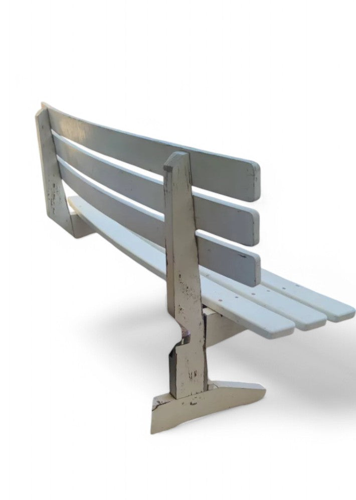 Banc de jardin en bois datant de 1950