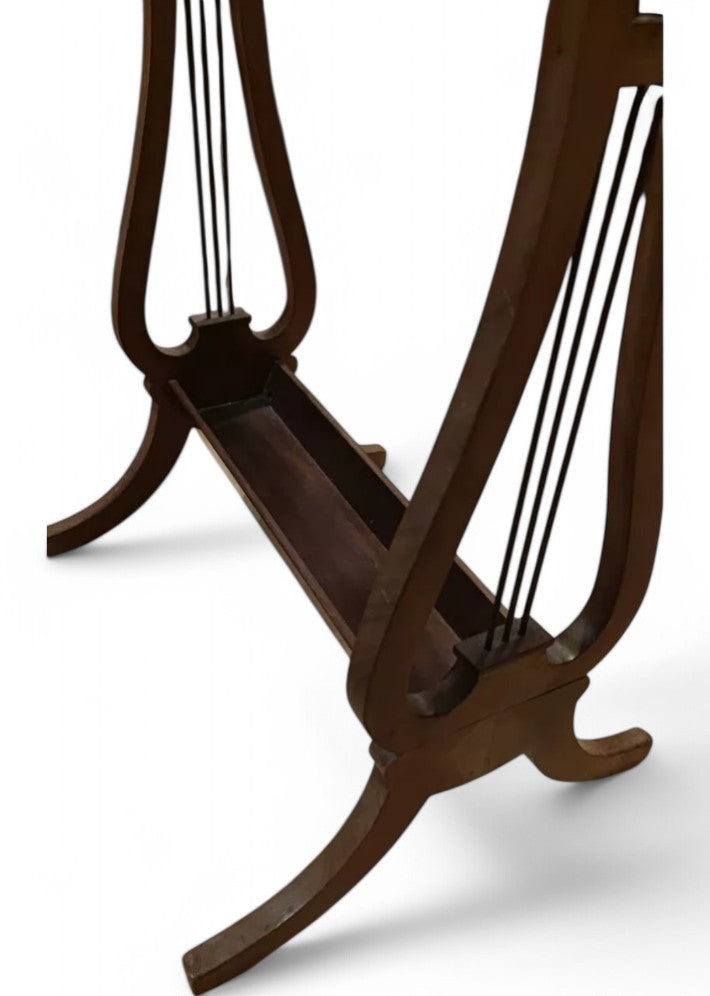 Coiffeuse lyre en acajou de Cuba massif