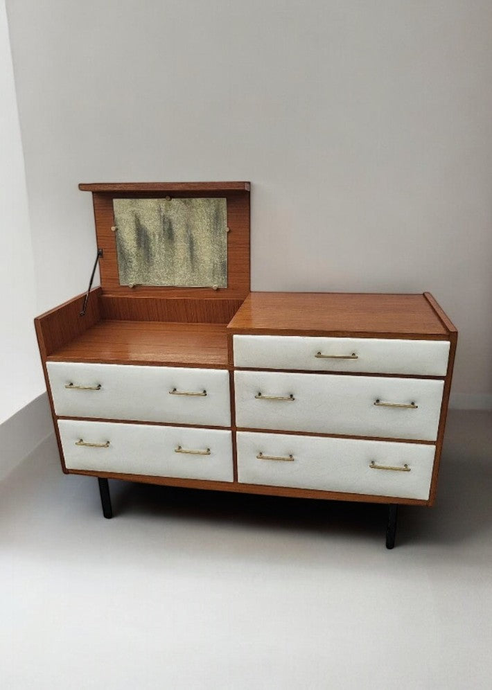 Superbe Commode Coiffeuse Vintage par Roger Landault