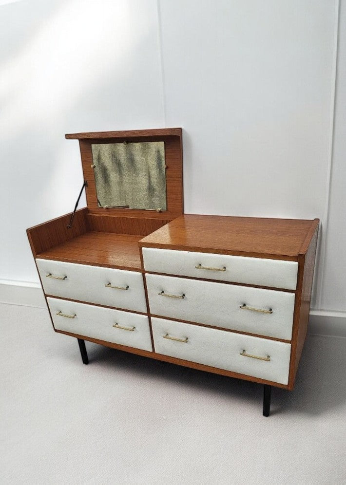 Superbe Commode Coiffeuse Vintage par Roger Landault