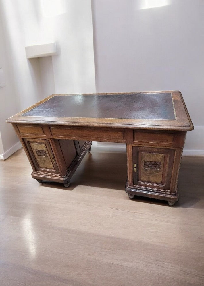 Superbe Bureau Plat Art Déco 1930