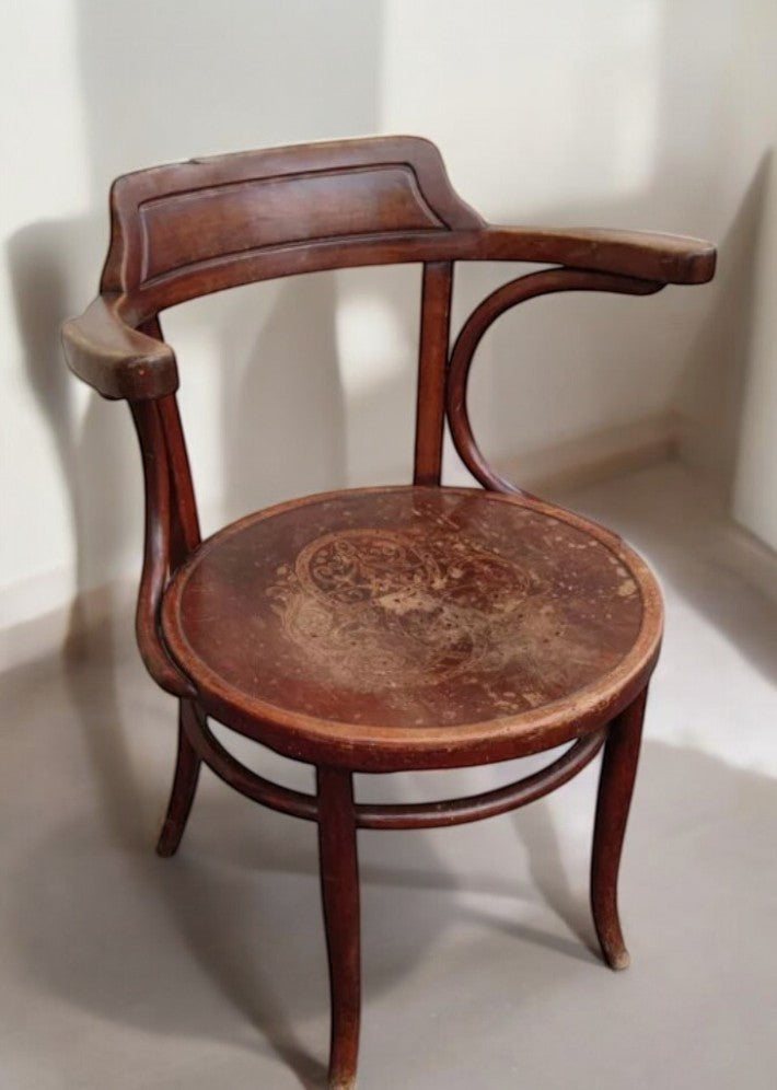 Fauteuil de Bureau de la Fin du XIXe Siècle par Jacob et Joseph Kohn