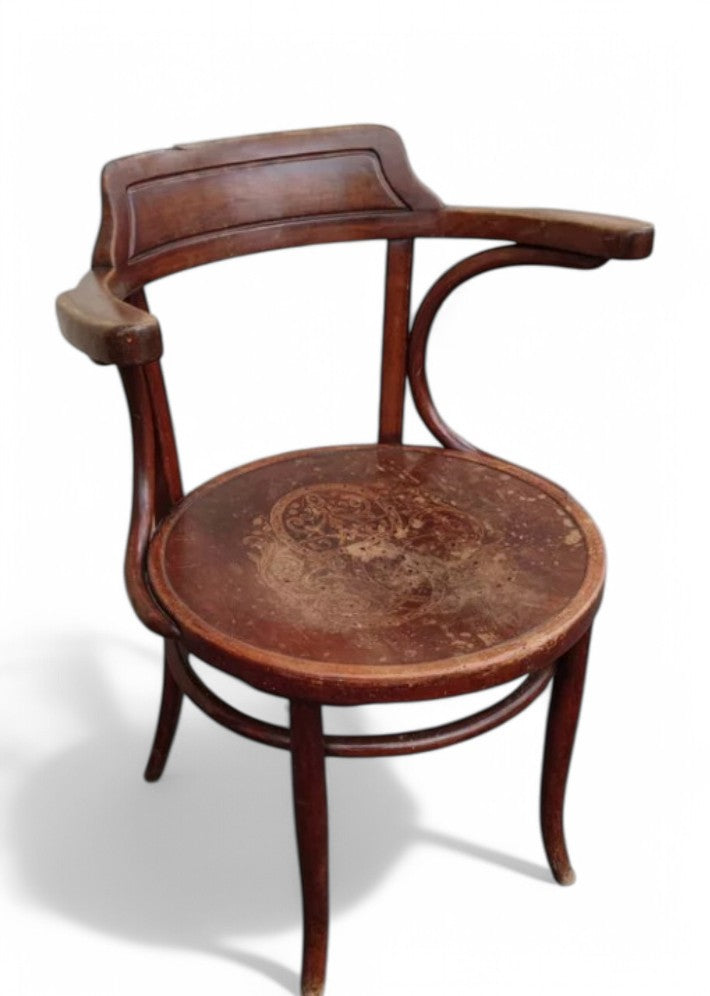 Fauteuil de Bureau de la Fin du XIXe Siècle par Jacob et Joseph Kohn