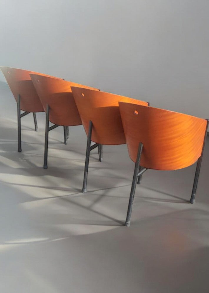 Série de 4 Fauteuils Costes par Philippe Starck pour Aleph – 1982