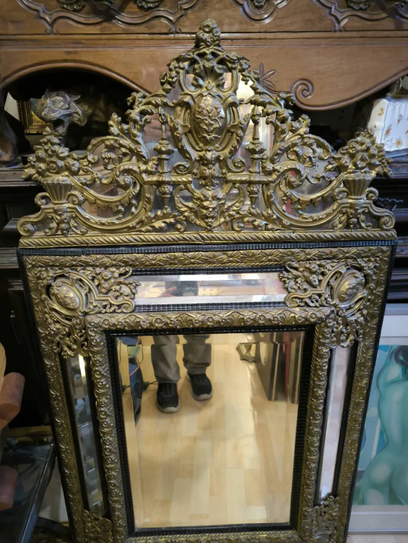 Miroir à Parecloses d'Époque Napoléon III