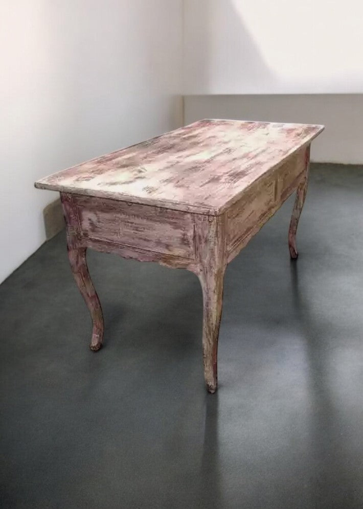 Bureau d'Époque Louis XV en Merisier Relooké