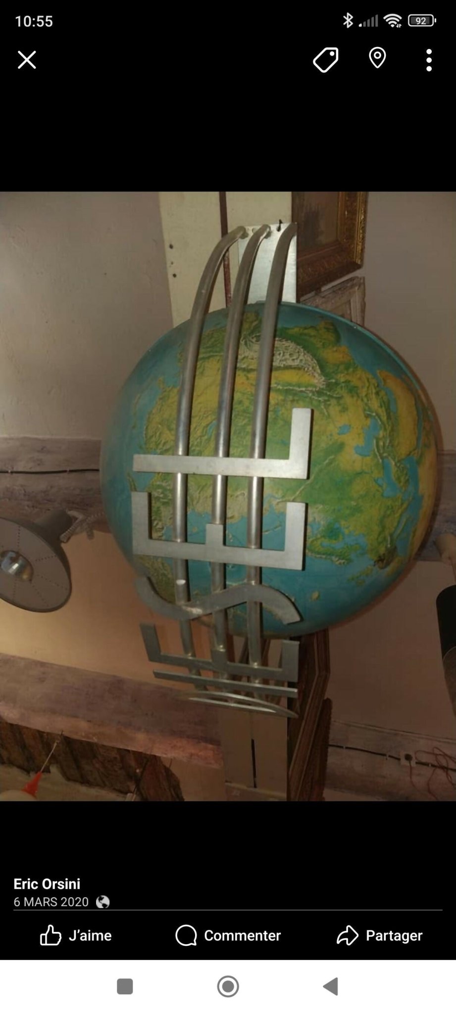 Applique mappemonde lumineuse DIESEL pour Morrison Hotel - Ethic Atelier