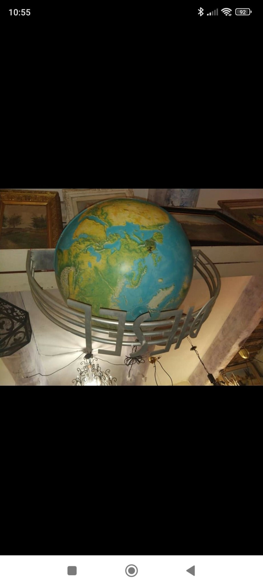 Applique mappemonde lumineuse DIESEL pour Morrison Hotel - Ethic Atelier