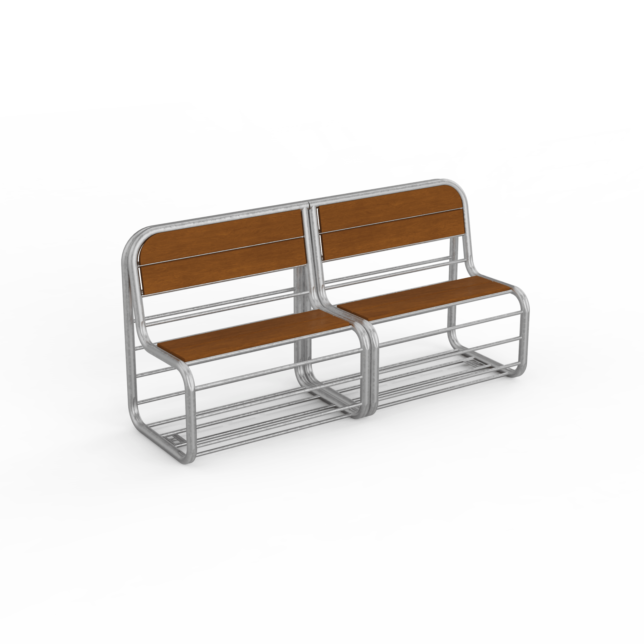 Banquette Bultan en Barrières Vauban Upcyclées - Extérieur - Ethic Atelier