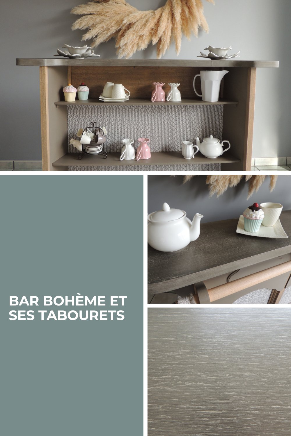 Bar Bohème et Ses Tabourets restaurés - Ethic Atelier