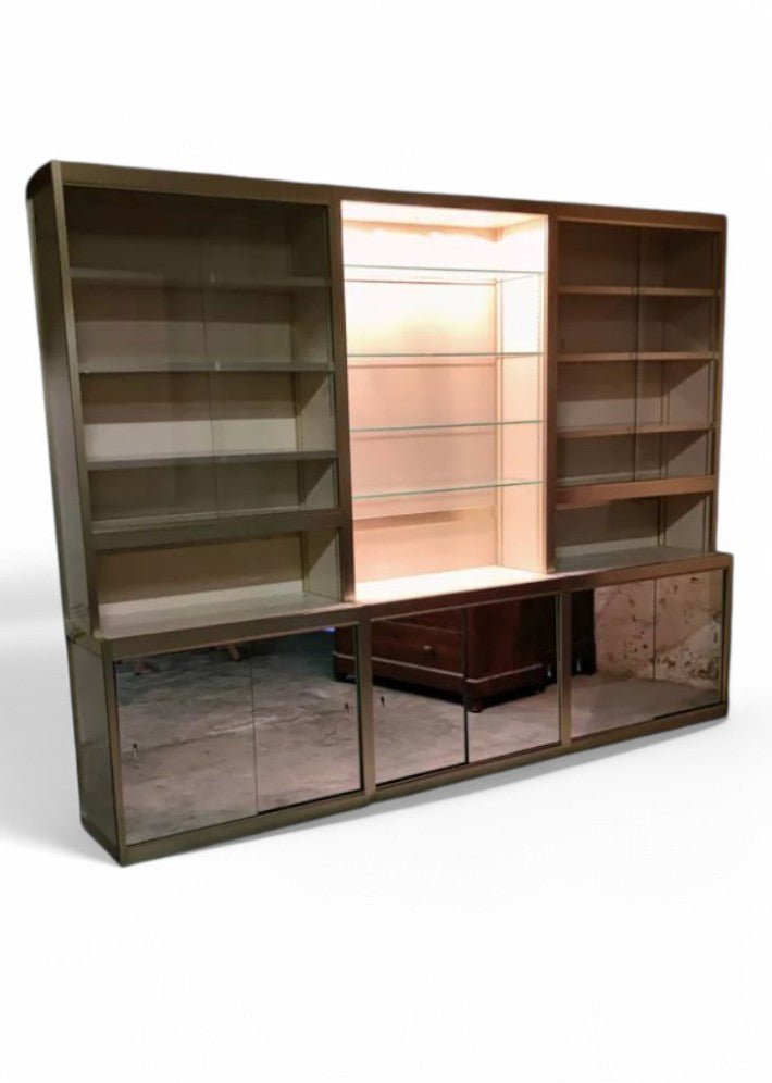 Bibliothèque Modulaire Vintage en Métal et Mélamine - Ethic Atelier