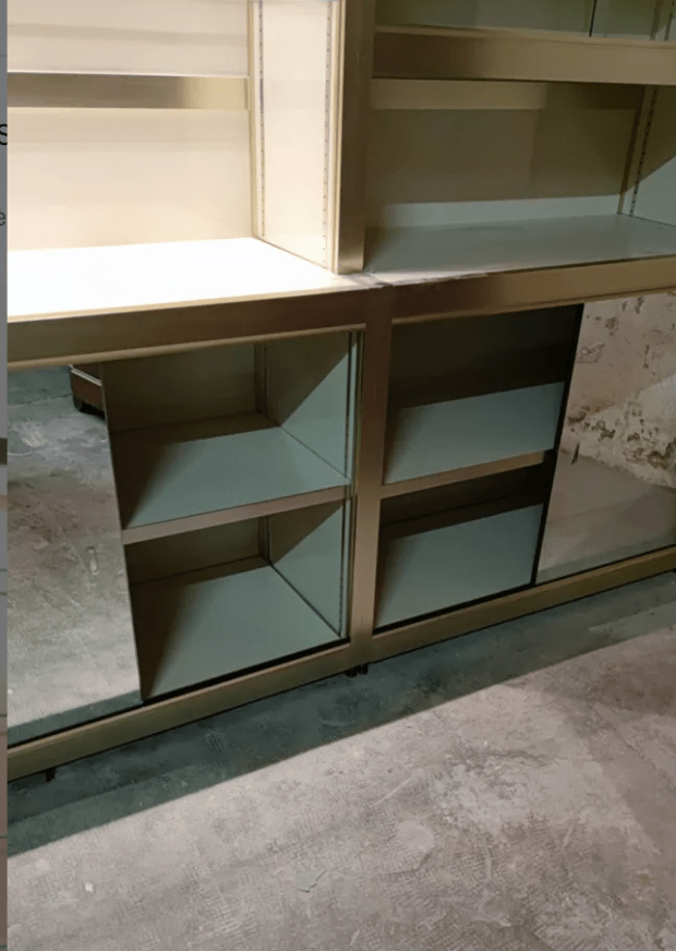 Bibliothèque Modulaire Vintage en Métal et Mélamine - Ethic Atelier