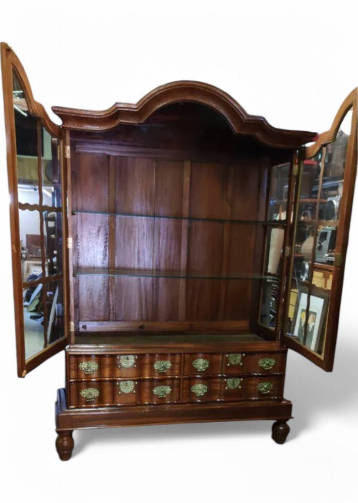 Bibliothèque - Vitrine - Argentier Ethnique en Teck Massif de Ceylan - Ethic Atelier