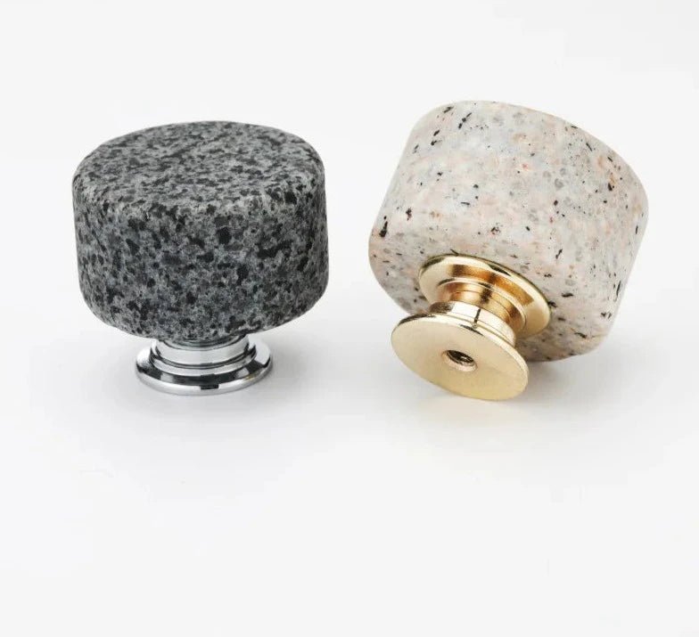 Boutons de Meuble en Marbre et Alliage d'Aluminium MAJOLIE - DIY Style Nordique - Ethic Atelier