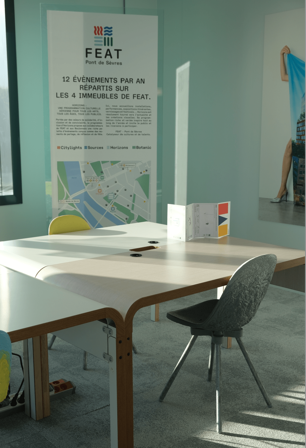 Bureau Bupo en Portes d'Immeubles Tertiaires Upcyclées - Ethic Atelier