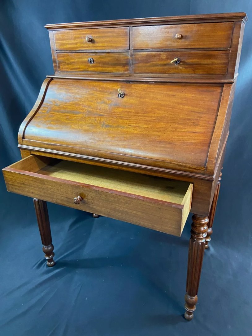 Bureau de Dame, Bonheur du Jour, Secrétaire en Acajou - XIXe Siècle, Style Louis - Philippe (1830) - Ethic Atelier