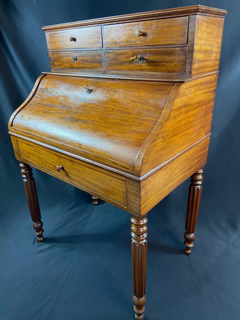 Bureau de Dame, Bonheur du Jour, Secrétaire en Acajou - XIXe Siècle, Style Louis - Philippe (1830) - Ethic Atelier