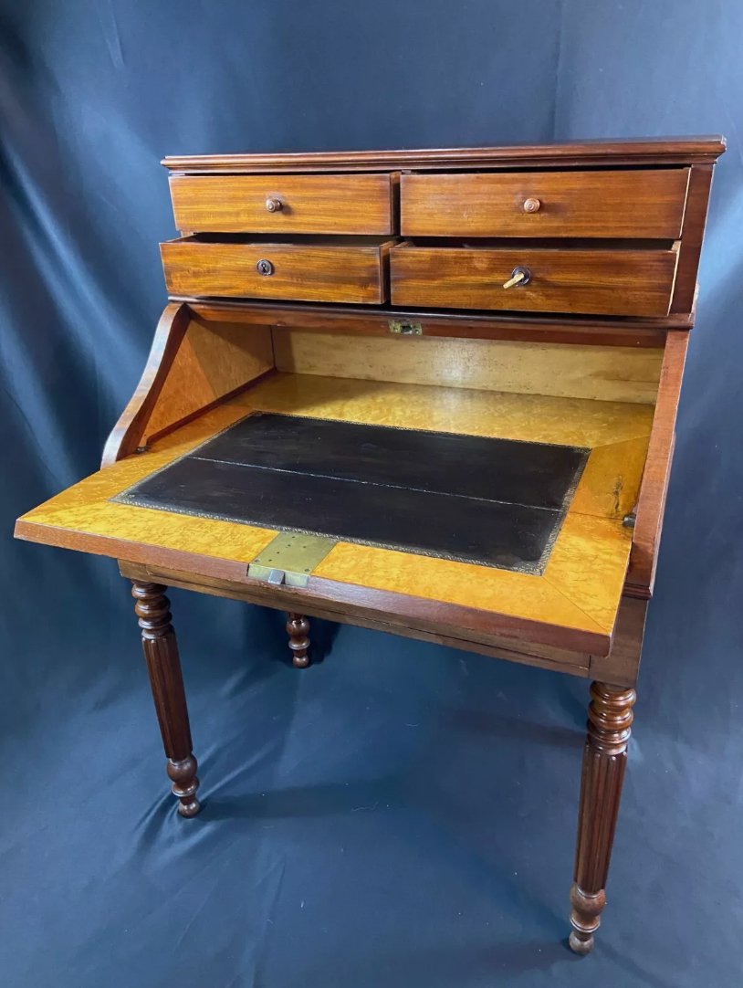 Bureau de Dame, Bonheur du Jour, Secrétaire en Acajou - XIXe Siècle, Style Louis - Philippe (1830) - Ethic Atelier