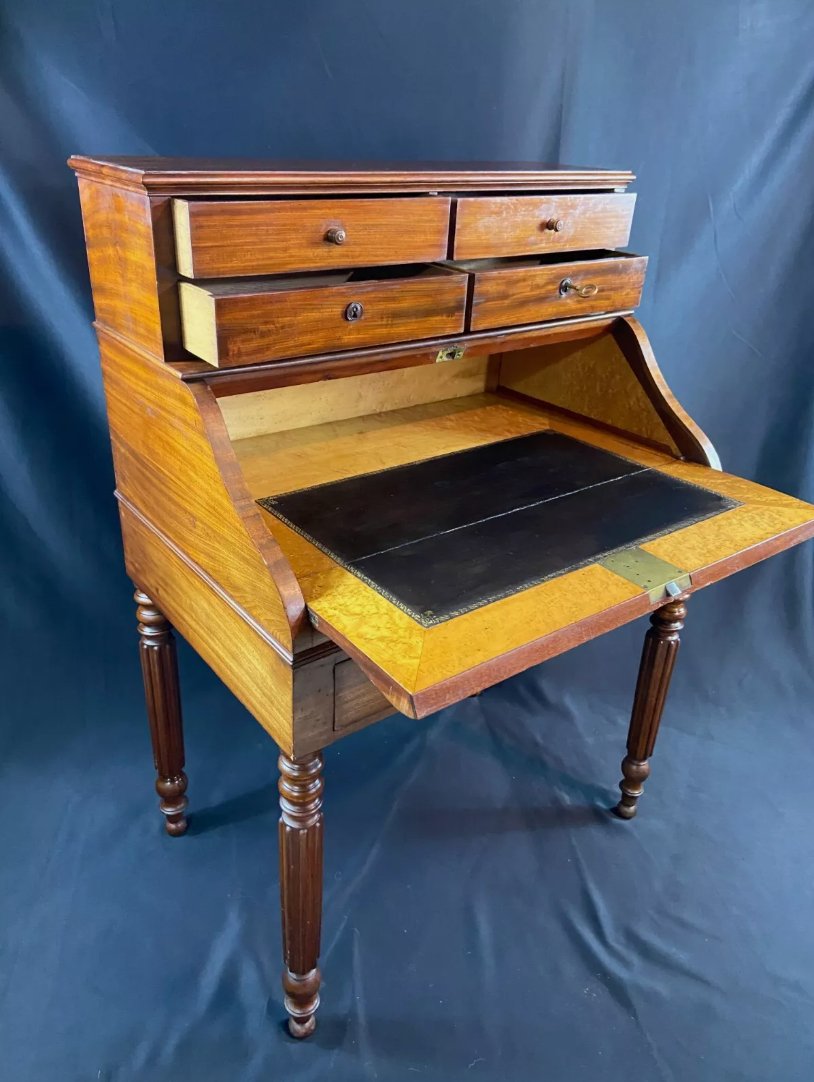 Bureau de Dame, Bonheur du Jour, Secrétaire en Acajou - XIXe Siècle, Style Louis - Philippe (1830) - Ethic Atelier