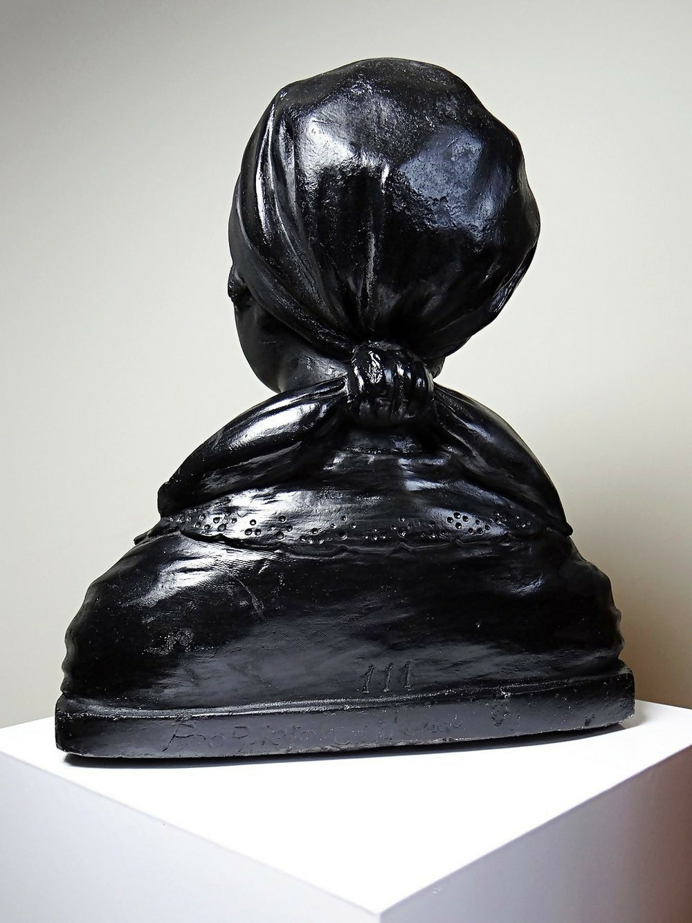 Buste de jeune femme en plâtre 1900 - 1930 monochrome Citti & Frère - Ethic Atelier