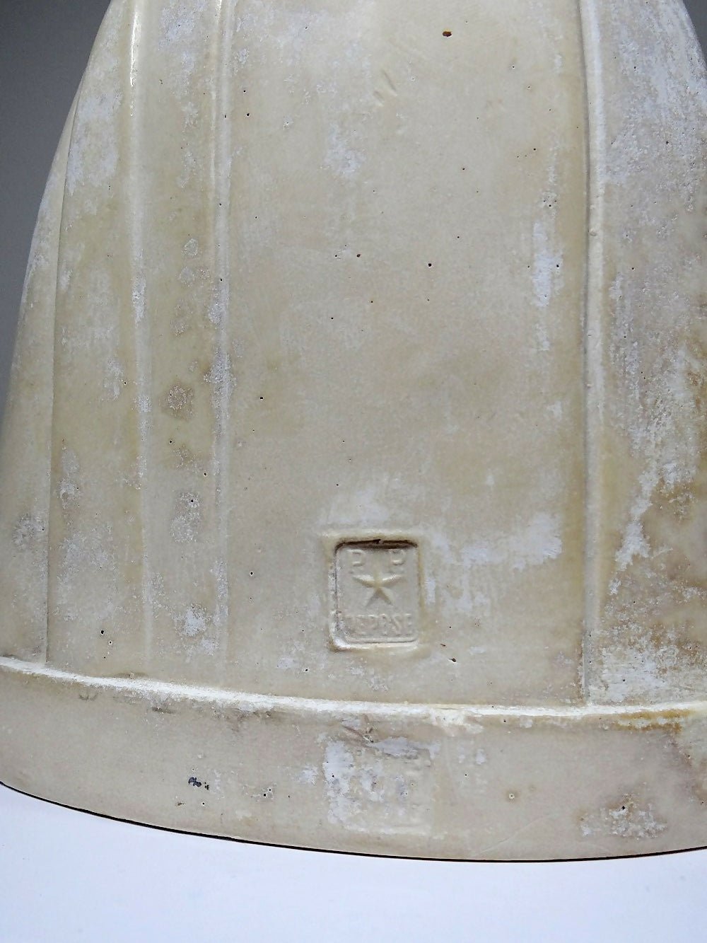 Buste Vierge à l'enfant plâtre ciré ancien style art déco PP Déposé - Ethic Atelier