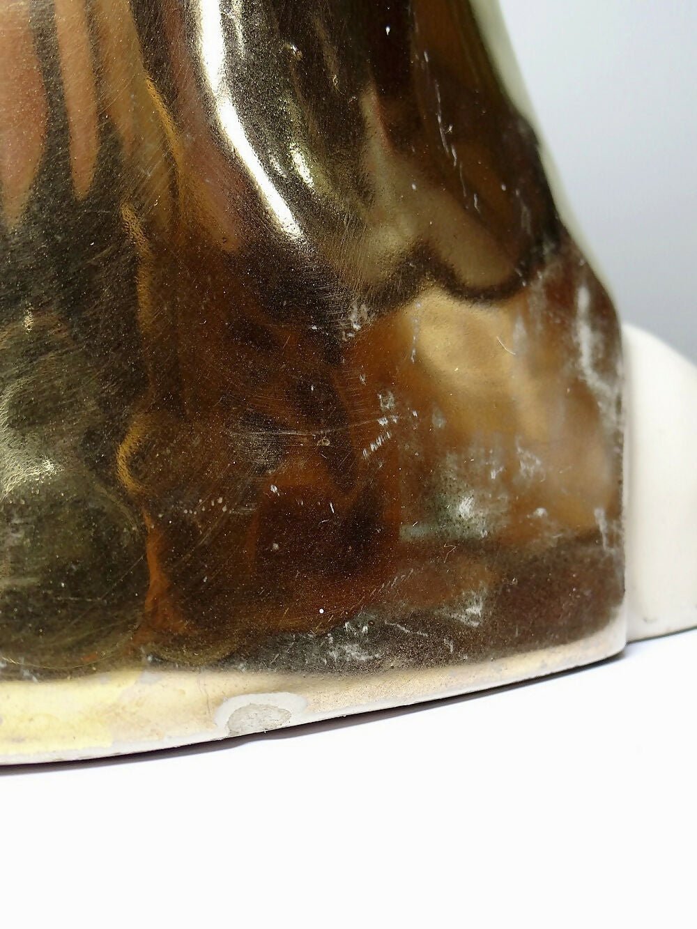 Buste Vierge auréolée céramique émaillée artisanat vintage/ancien - Ethic Atelier