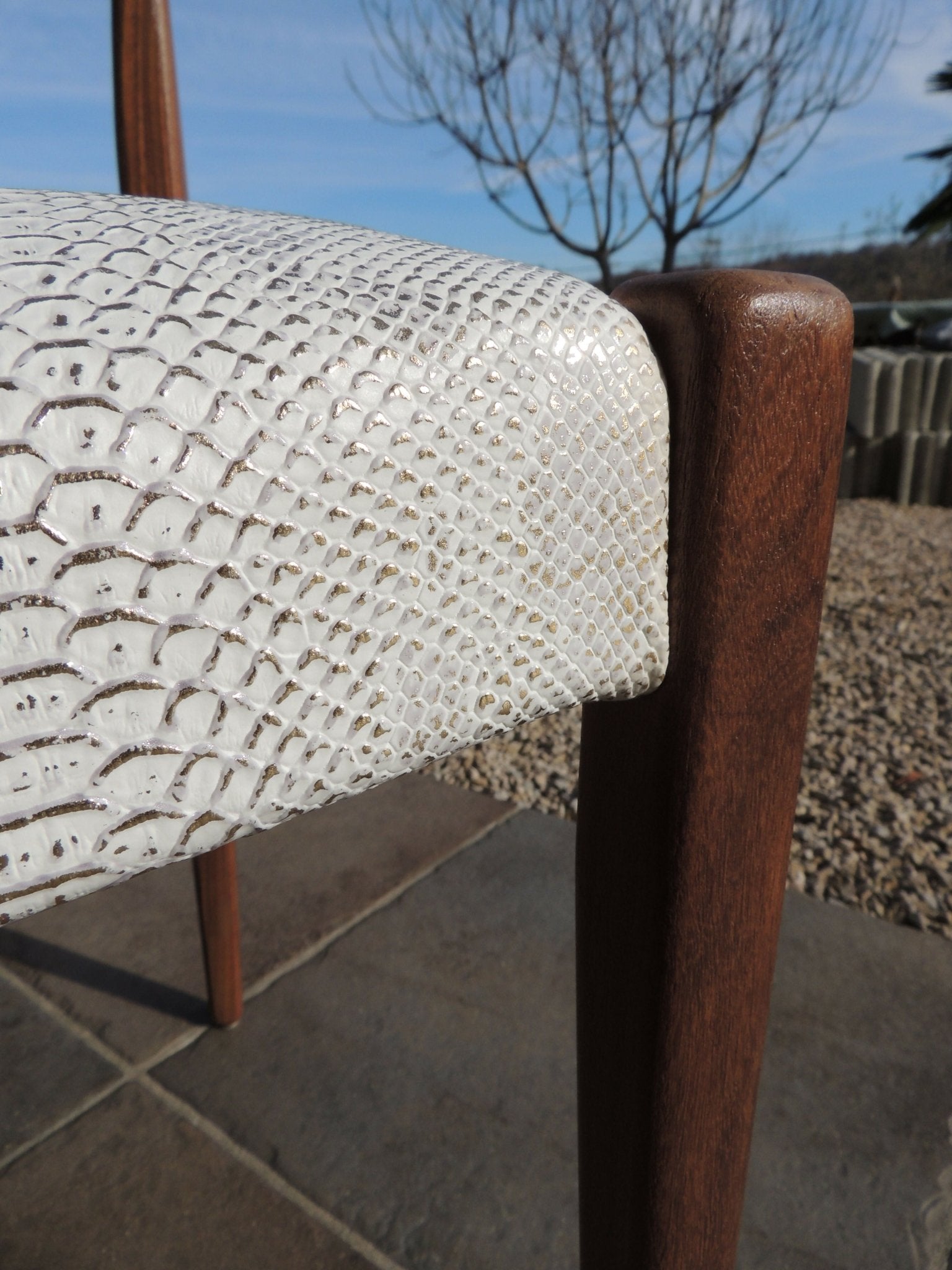 Chaise en teck restaurée - Ethic Atelier