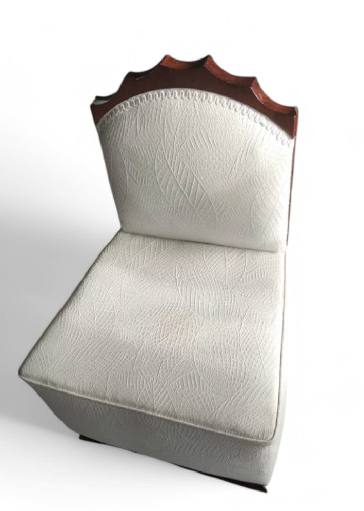 Chauffeuse Art Déco en Noyer Massif - Ethic Atelier