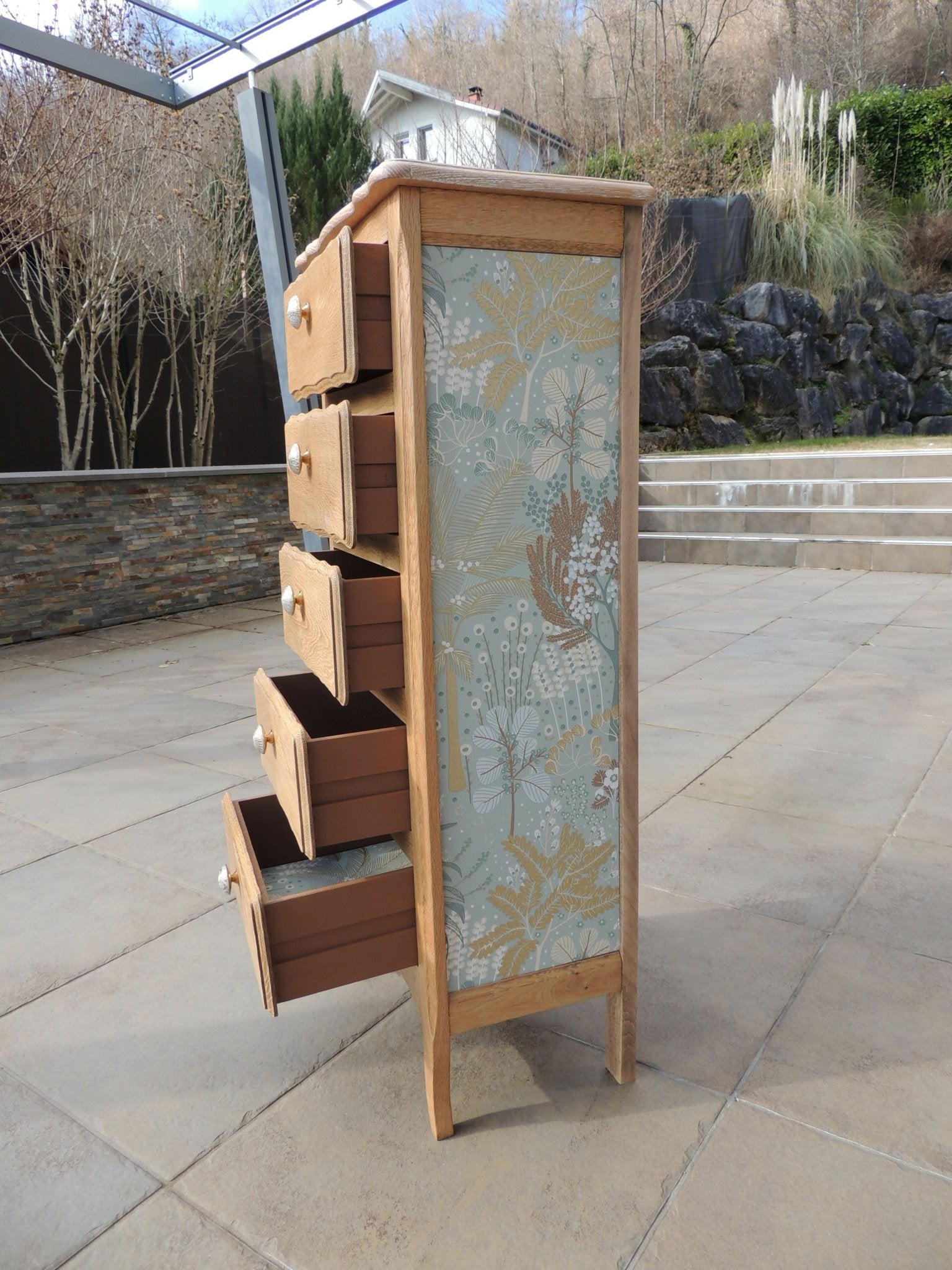 Chiffonnier 5 tiroirs restauré - Ethic Atelier