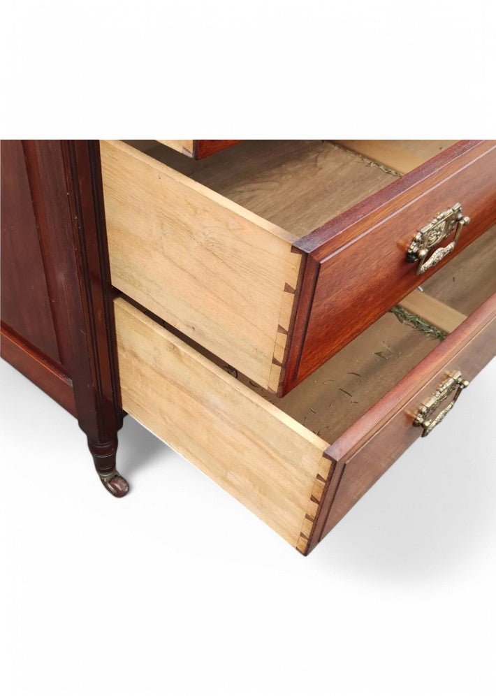 Commode Coiffeuse Anglaise Classique en Acajou Massif - Ethic Atelier