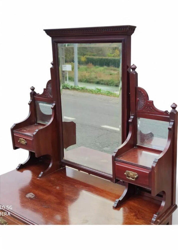 Commode Coiffeuse Anglaise Classique en Acajou Massif - Ethic Atelier