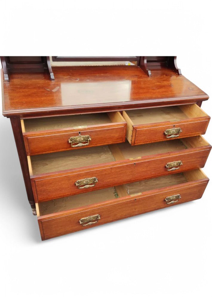 Commode Coiffeuse Anglaise Classique en Acajou Massif - Ethic Atelier