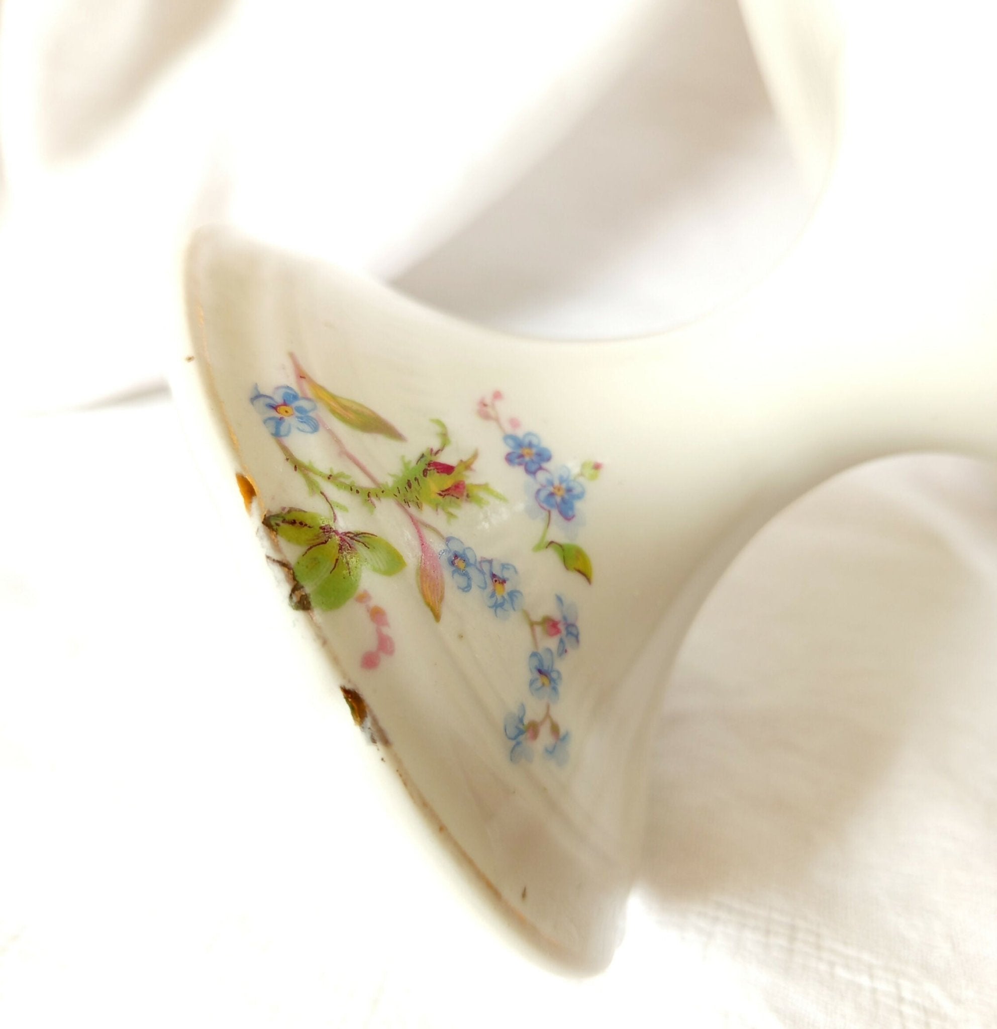 Compotier fleuri en porcelaine de Limoges C&P Début XXe - Ethic Atelier
