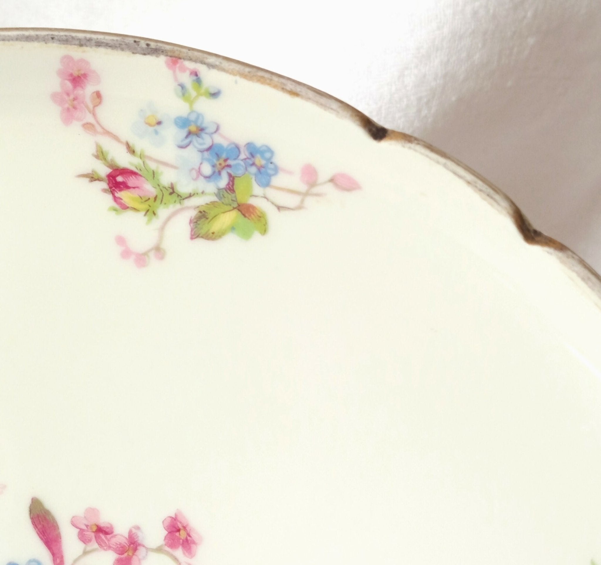 Compotier fleuri en porcelaine de Limoges C&P Début XXe - Ethic Atelier