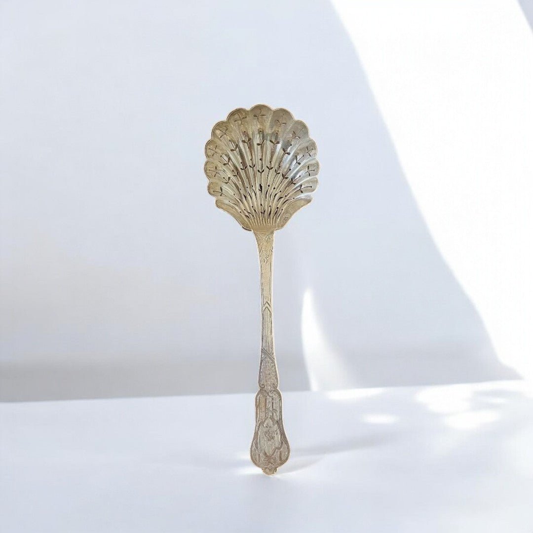 Cuillère Percée Saupoudreuse en Argent Massif - Poinçon Minerve - Ethic Atelier