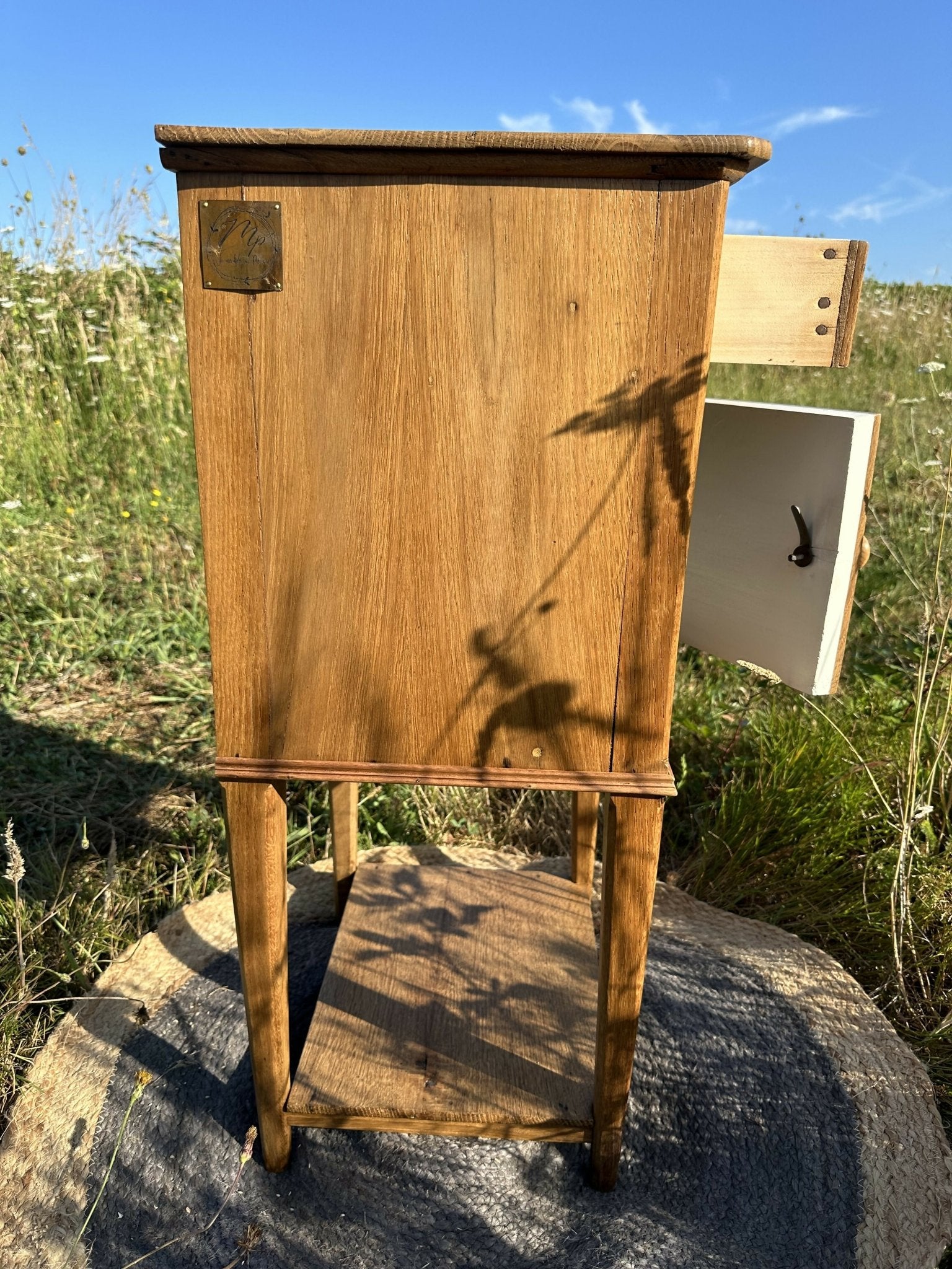 Dominique, table de chevet ancienne rénovée - Ethic Atelier