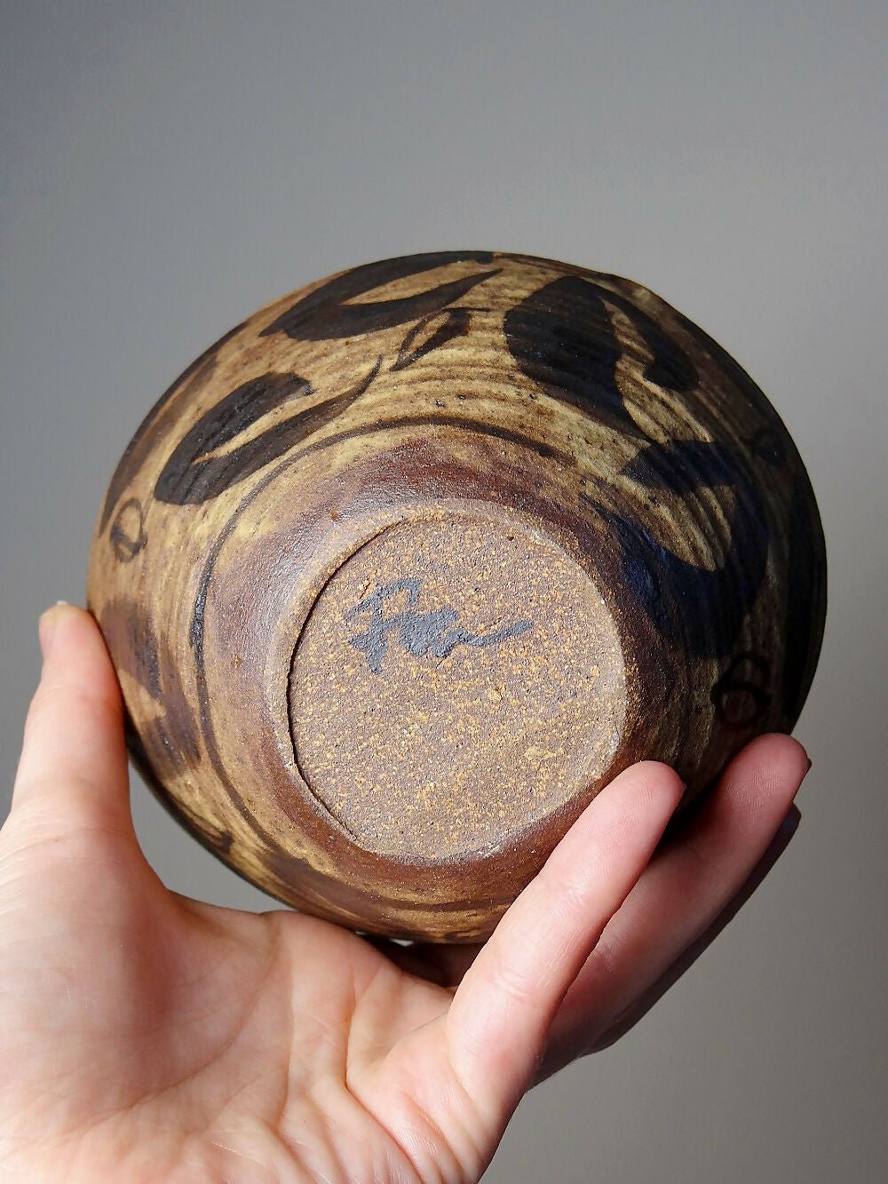 Duo de bols en céramique/grès artisanaux "Wabi - Sabi" dépareillés vintages - Ethic Atelier