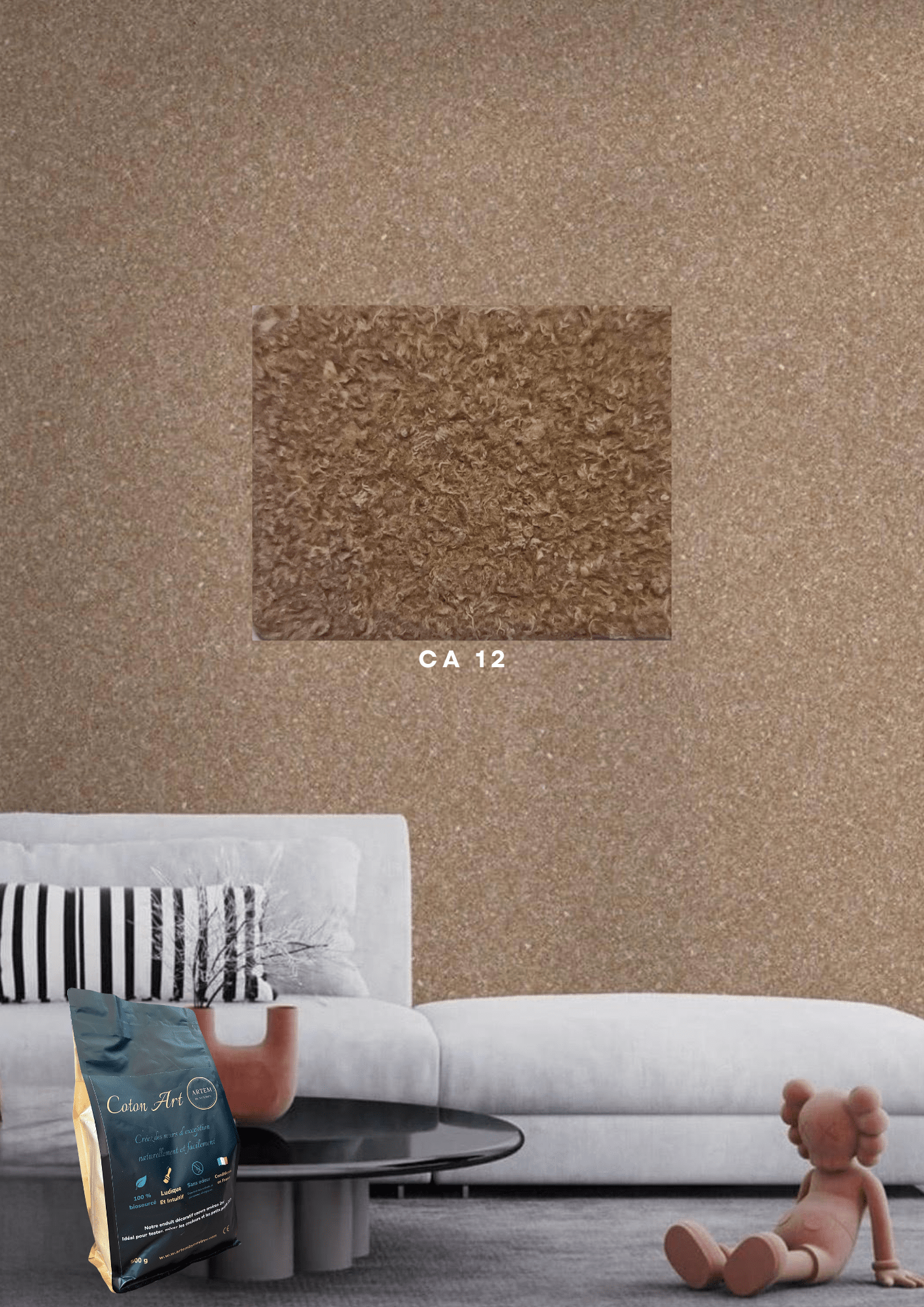 Enduit décoratif écologique Coton - Art – Coffret professionnel 12 coloris - Ethic Atelier