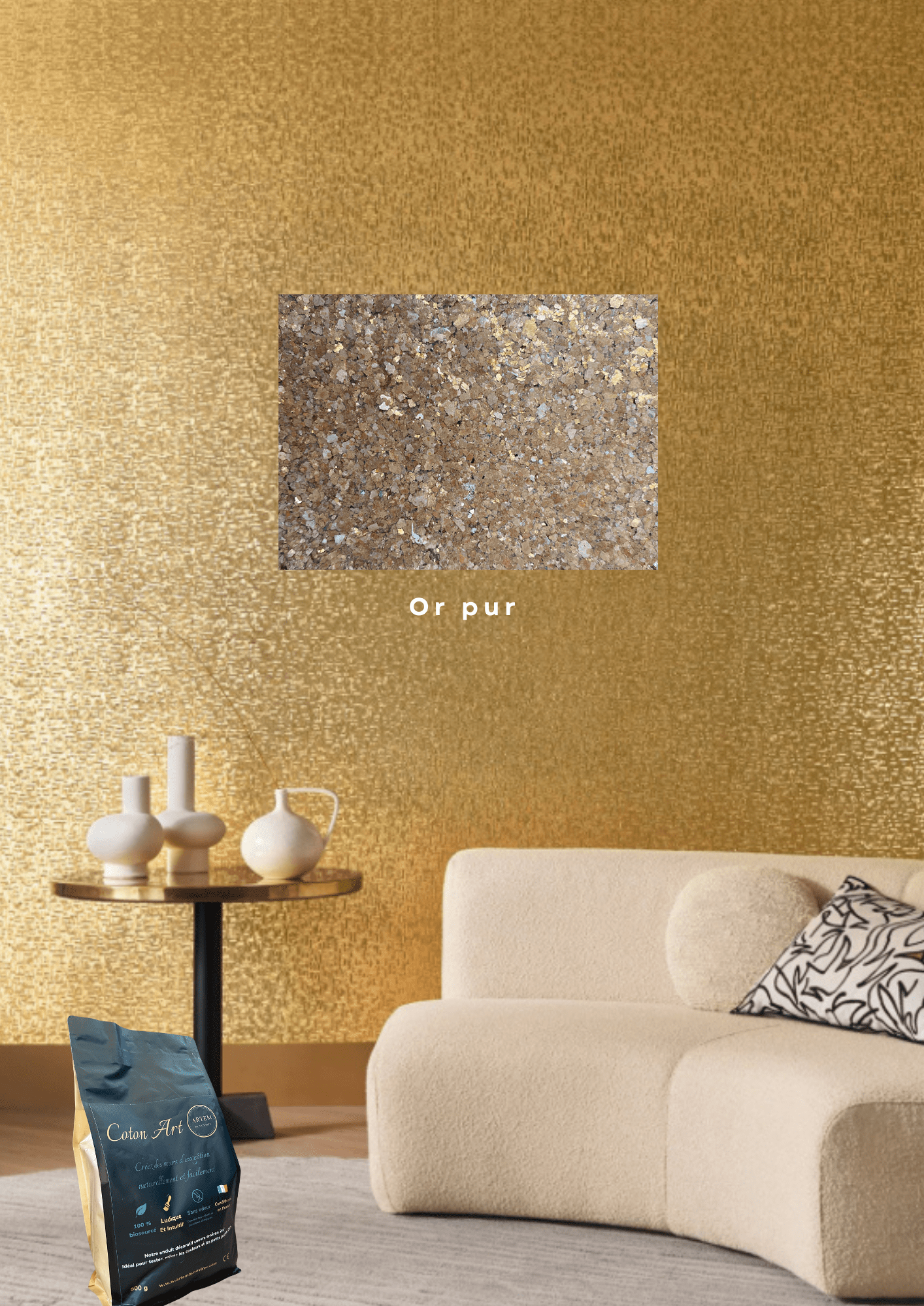 Enduit décoratif écologique Coton - Art – Coffret professionnel 12 coloris - Ethic Atelier