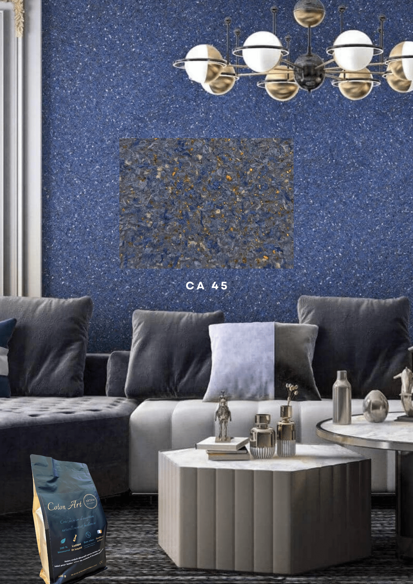 Enduit décoratif écologique Coton - Art – Coffret professionnel 12 coloris - Ethic Atelier