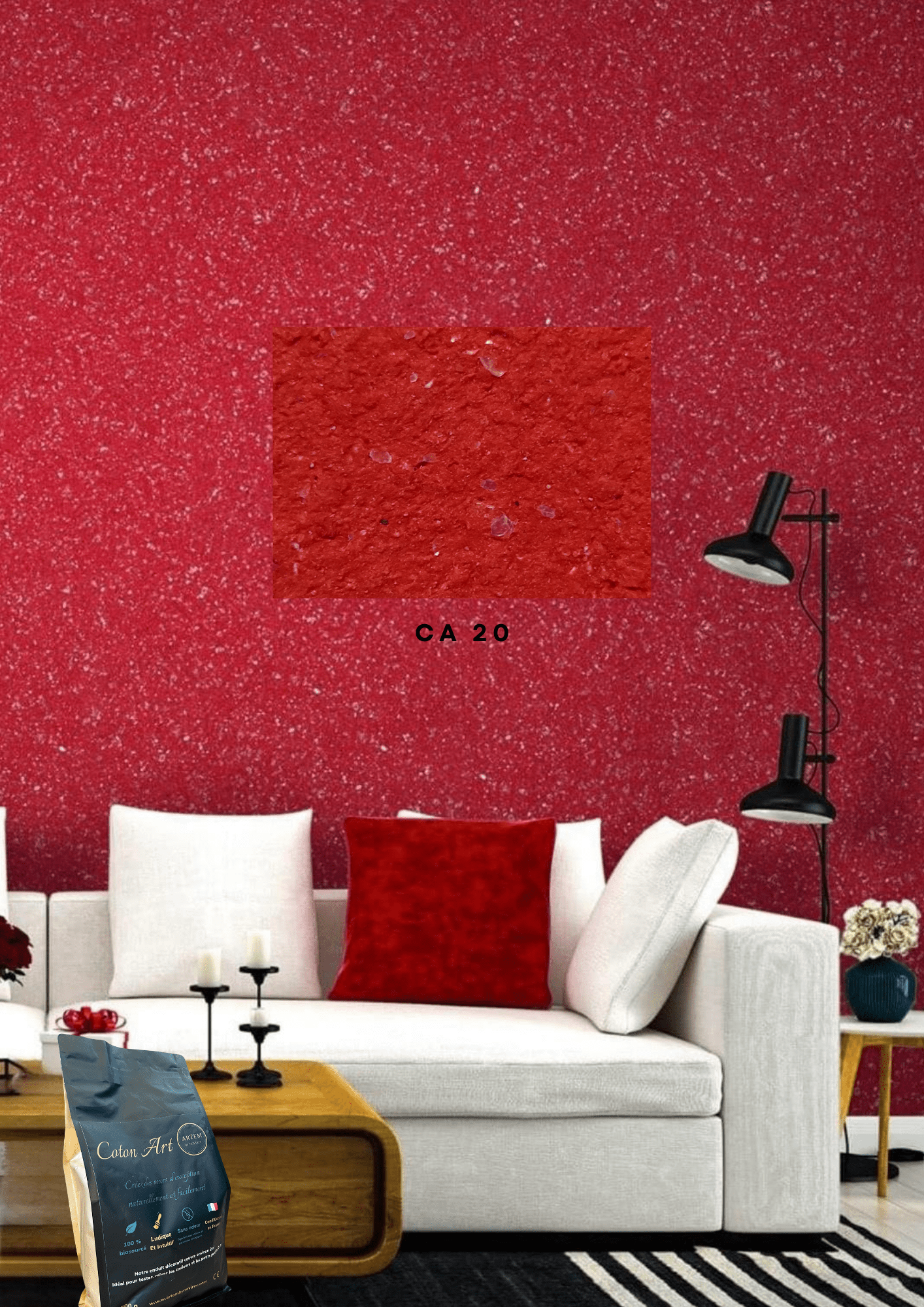 Enduit décoratif écologique Coton - Art – Coffret professionnel 12 coloris - Ethic Atelier
