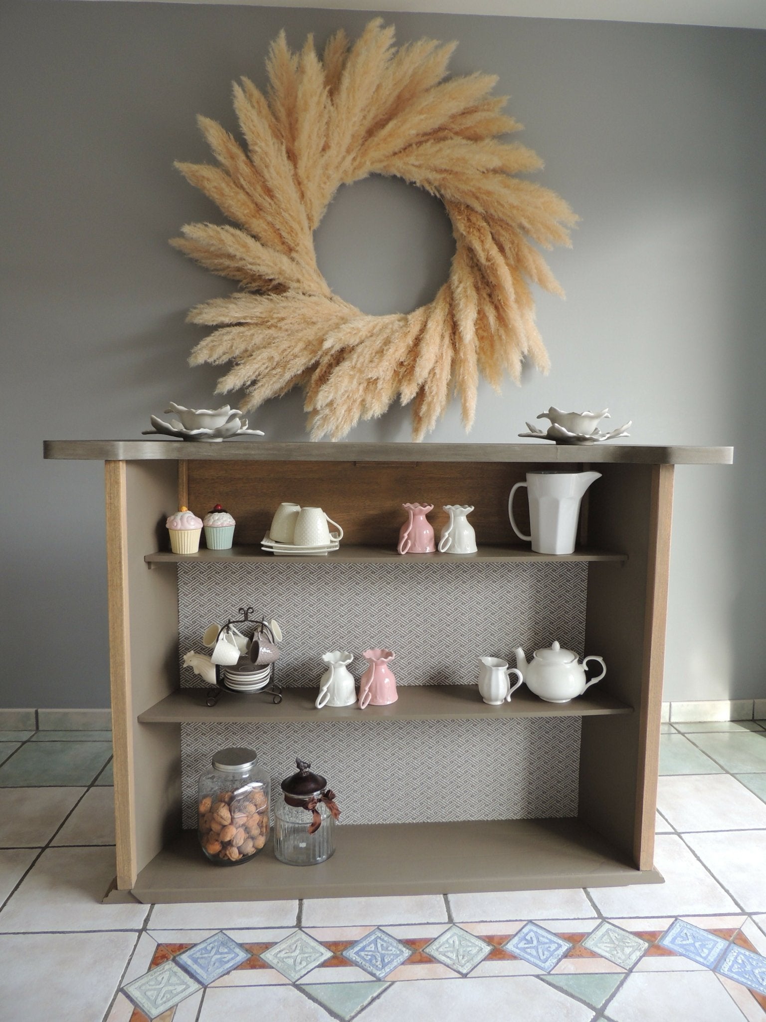 Ensemble bar et ses tabourets bohème - Ethic Atelier